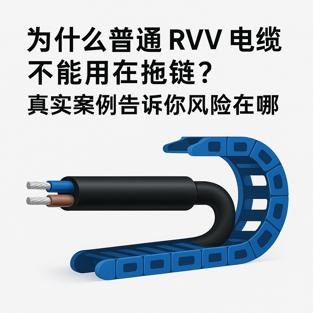 为什么通常 RVV 电缆不能用在拖链？真实案例通知你风险在哪