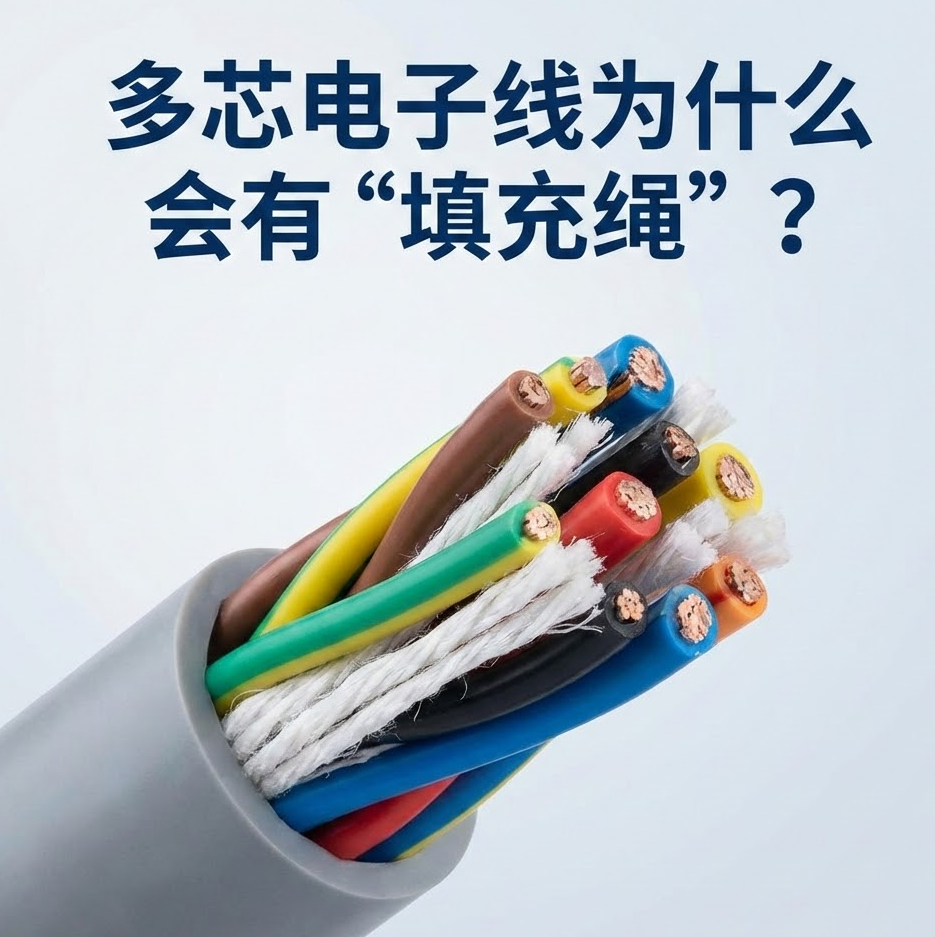 多芯电子线为什么会佑装填充绳”？